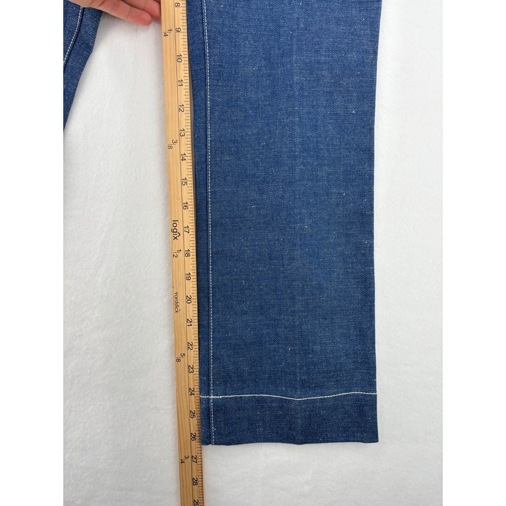 Tory Burch Cropped Denim Jeans Womens 25 Blue Contrast Stitch High Rise 88869 - Picture 14 of 14